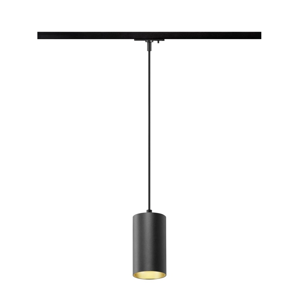 Pendant light for rail Asto Tube 1-phase black SLV 4024163306553