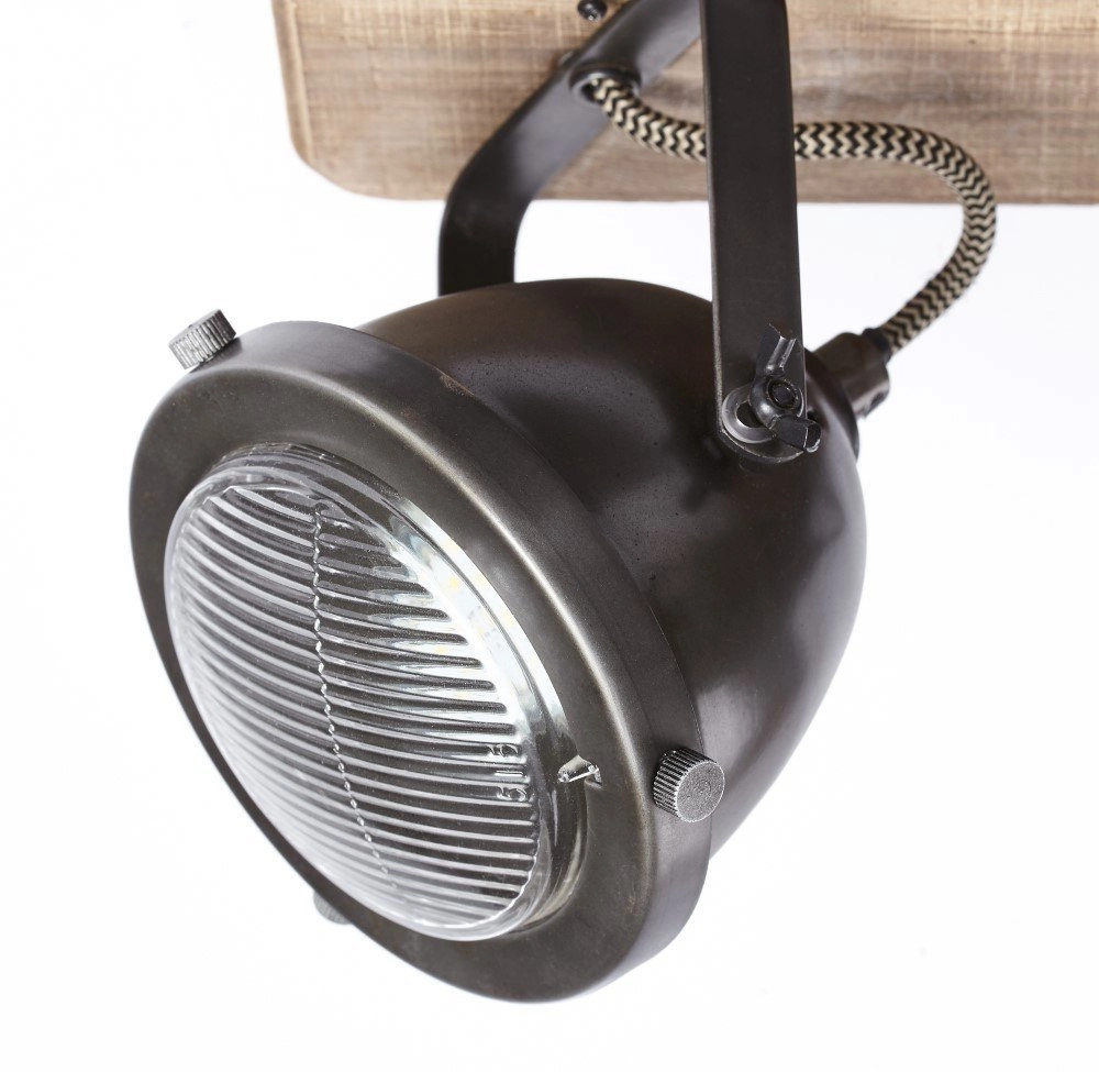 Rural surface-mounted spot Carmen Wood 4-light Brilliant 4004353310669