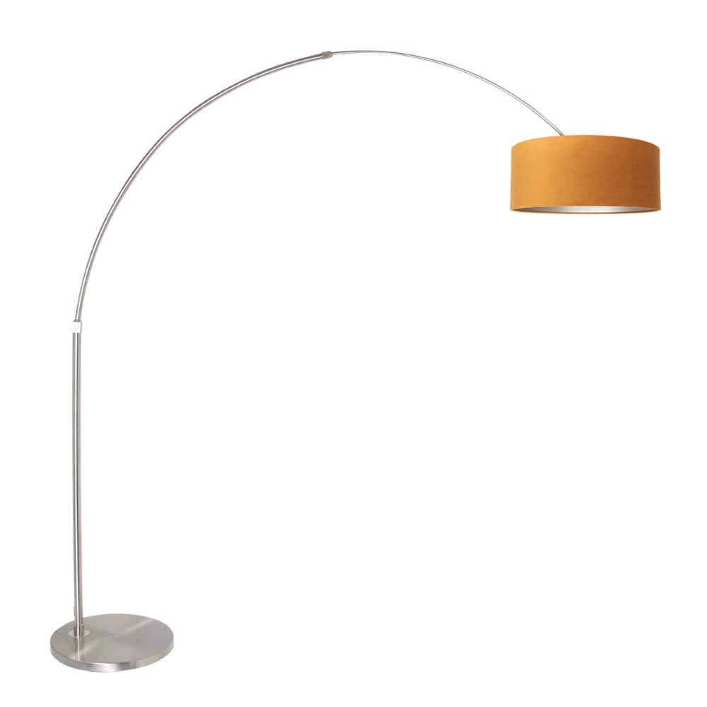 Arc lamp Sparkled with gold velvet