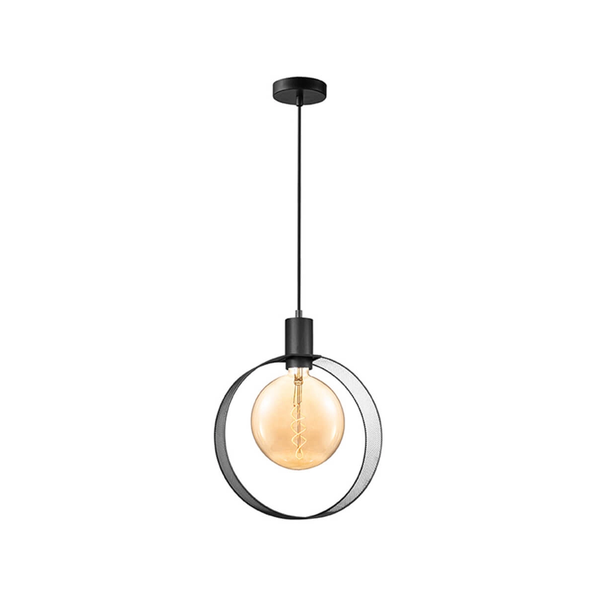 Hanging lamp Ronda black