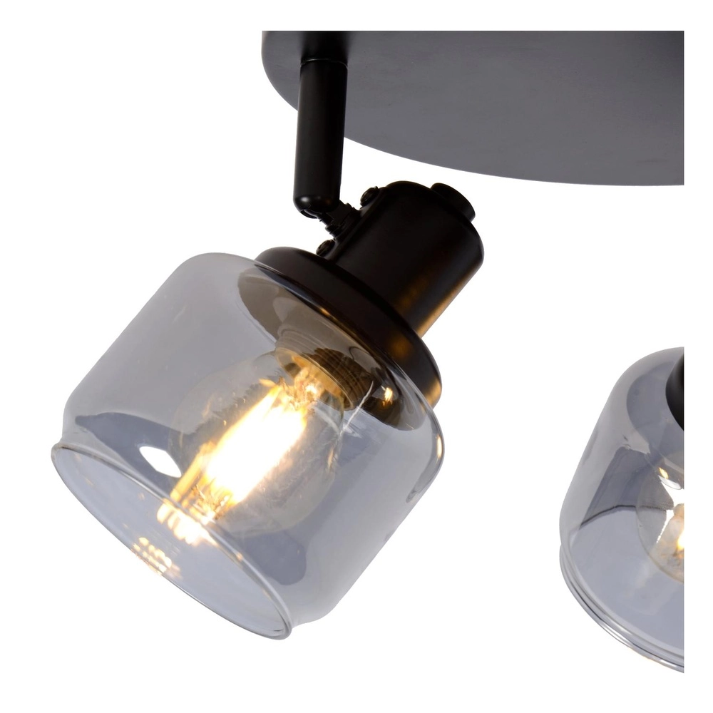 Ceiling lamp Bjorn 3-light black Lucide 5411212771278