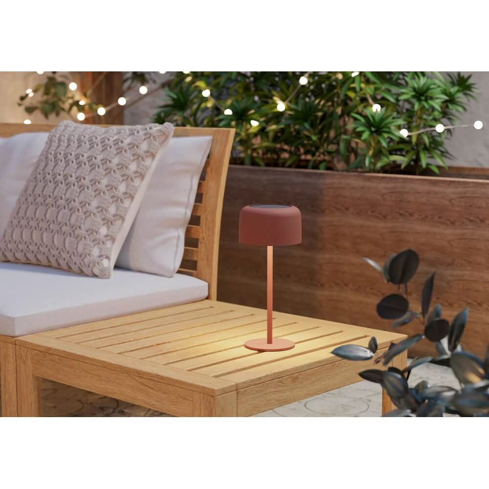 Sleek table lamp Roccanova Solar Red with USB Eglo 9008606355068