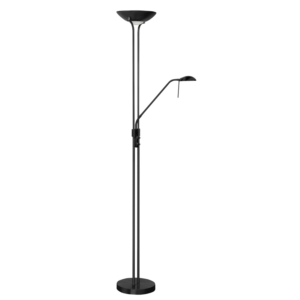 Classic reading lamp Luna black Ø 26cm