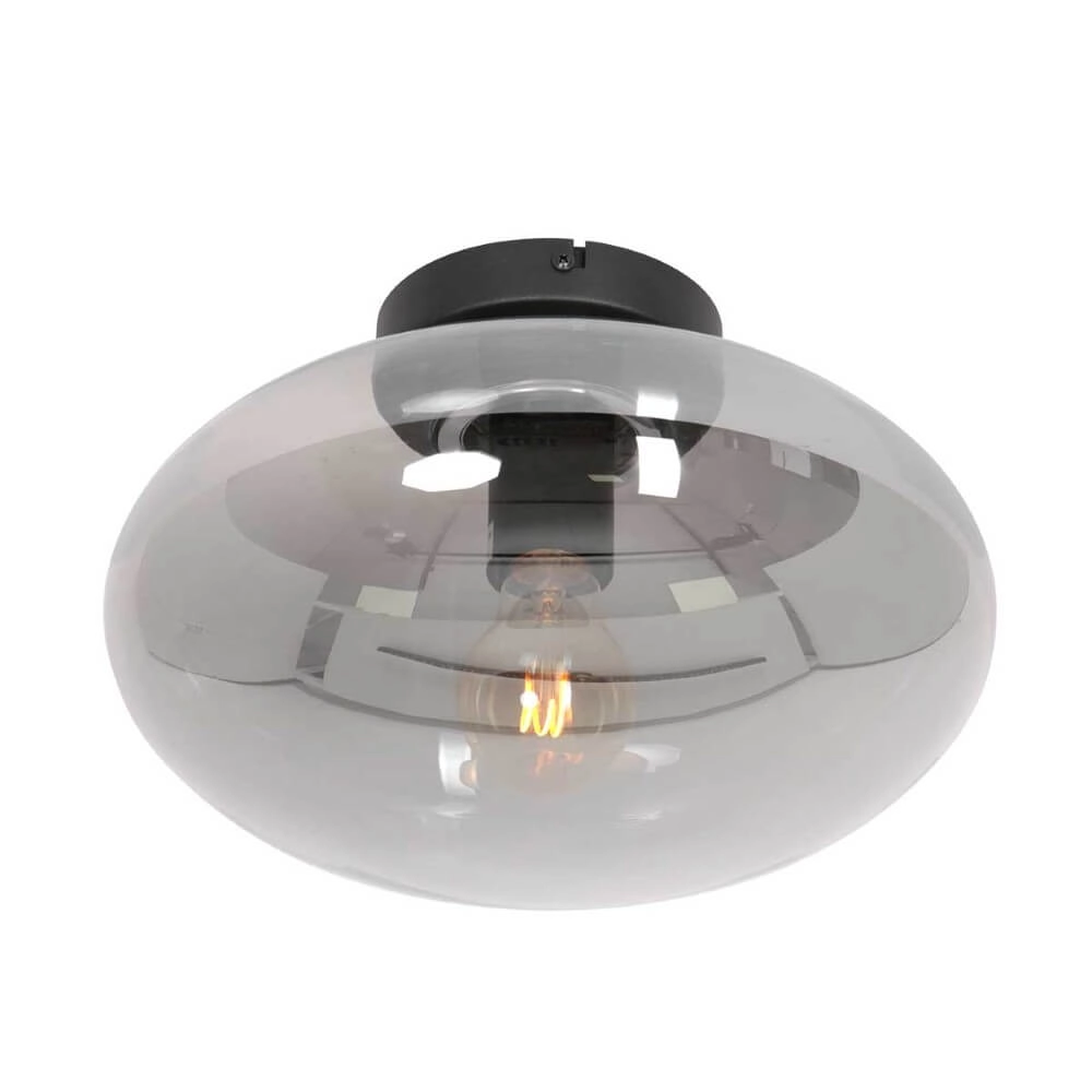 Glass ceiling lamp Reflexion oval Ø 30cm Steinhauer 8712746161335