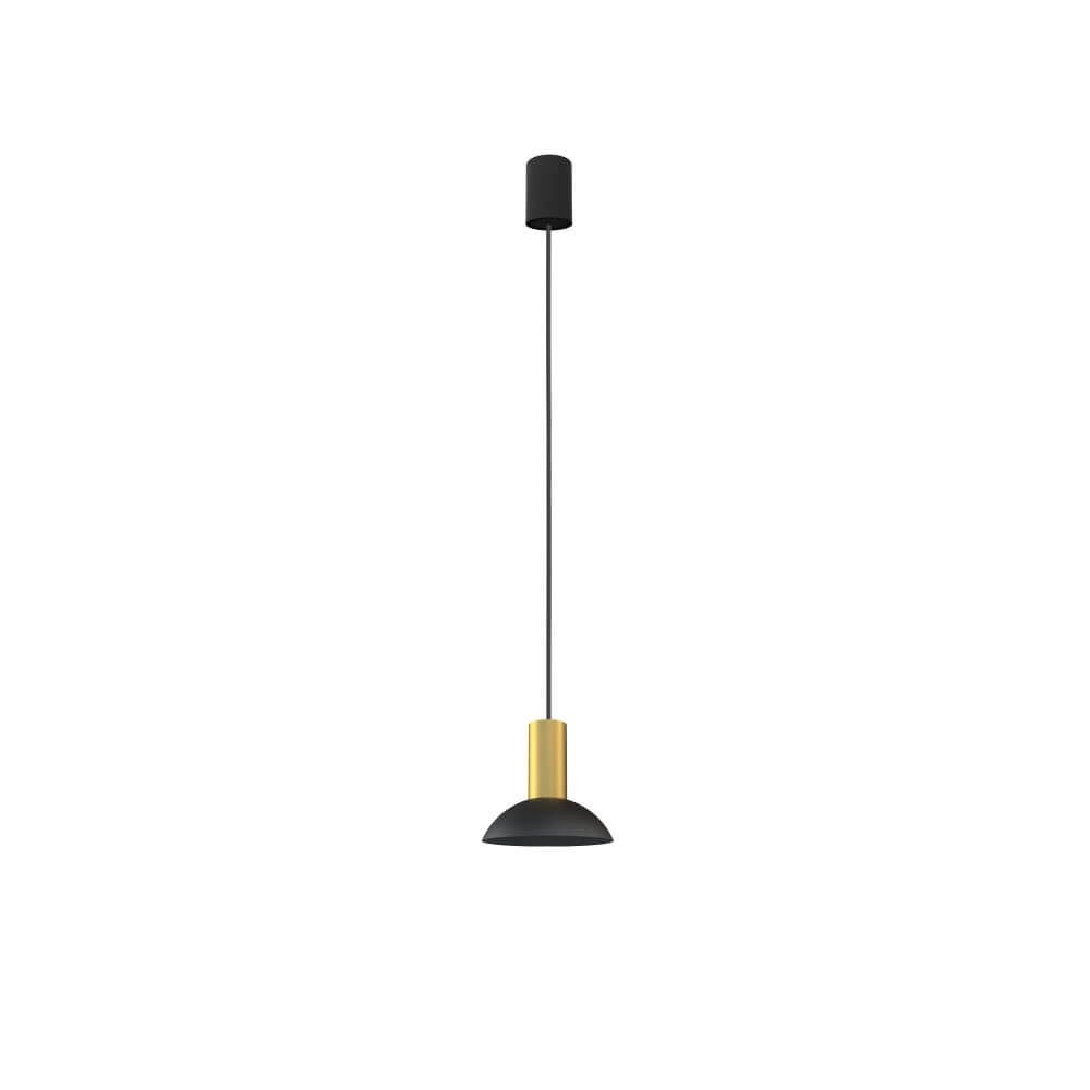 Hanging lamp Hermanos black with gold Lyora 5903139819497