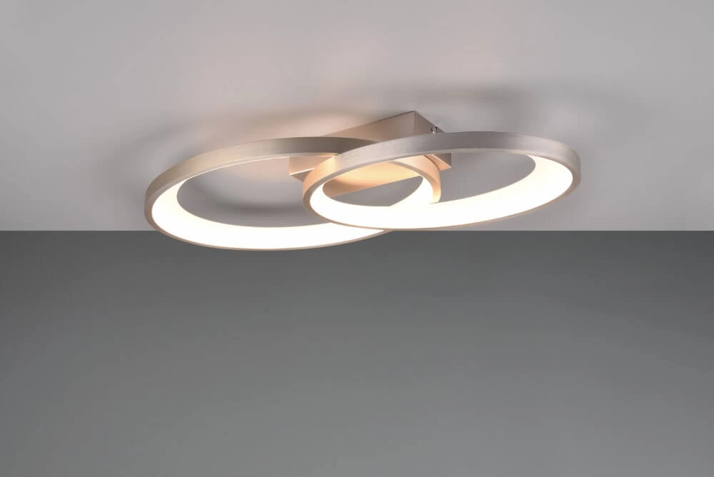 Ceiling lamp Malaga nickel Trio 4017807576948