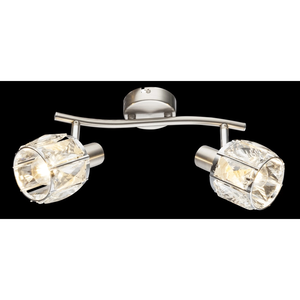 Ceiling lamp Kris 2-light nickel Globo 9007371360253