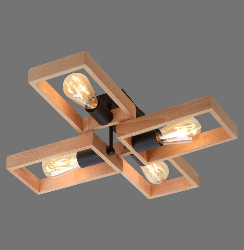 Country ceiling lamp Franky 4-light Just Light 4043689967949