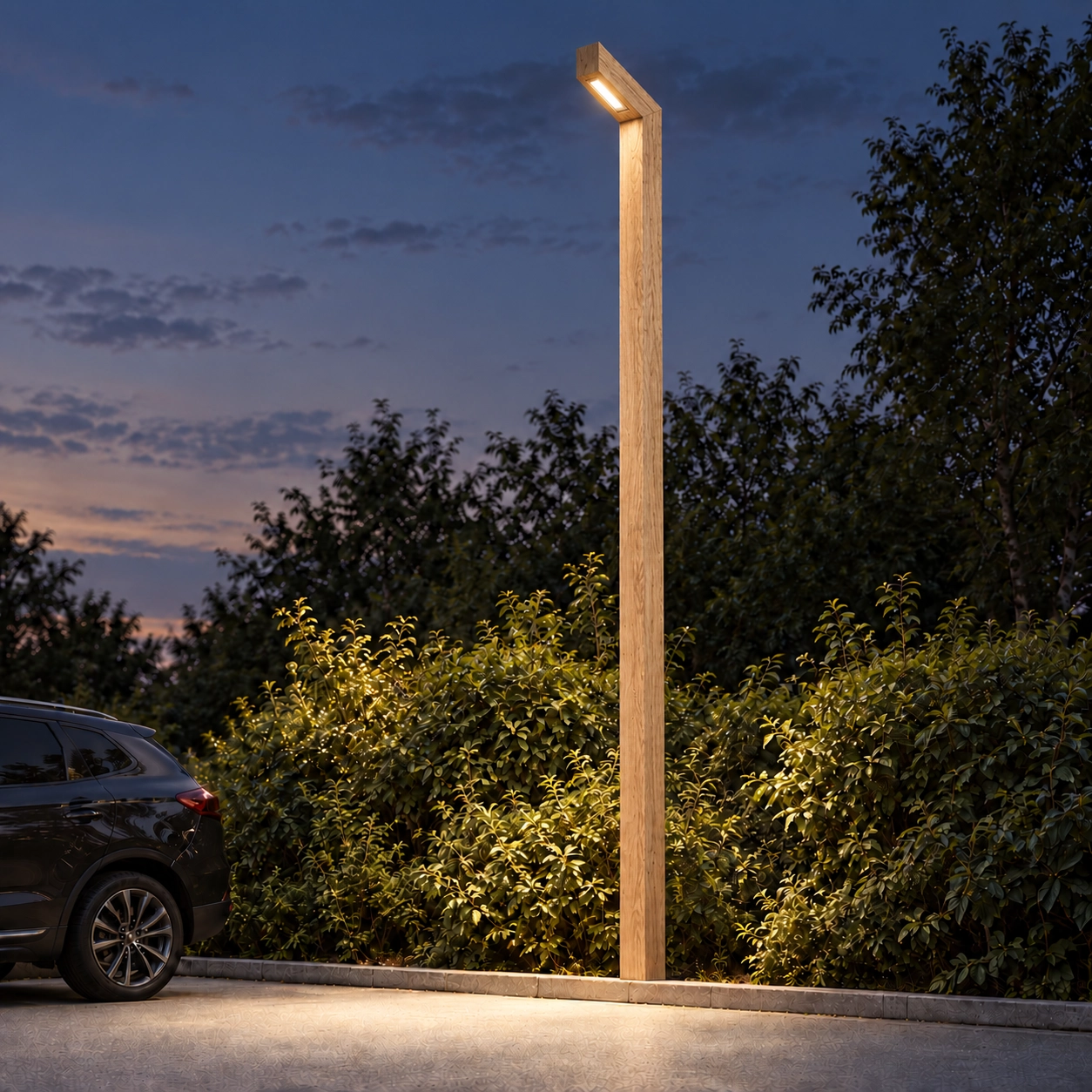 Wooden street lamp Stelle Oak - 4M - PH08 - 3000K