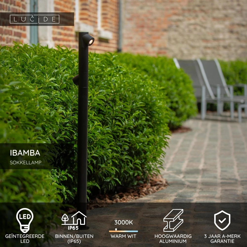 Path lighting Ibamba Double Black Lucide 5411212152152