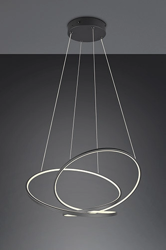 Vide pendant lamp Darvin black - 75cm Trio 4017807616057