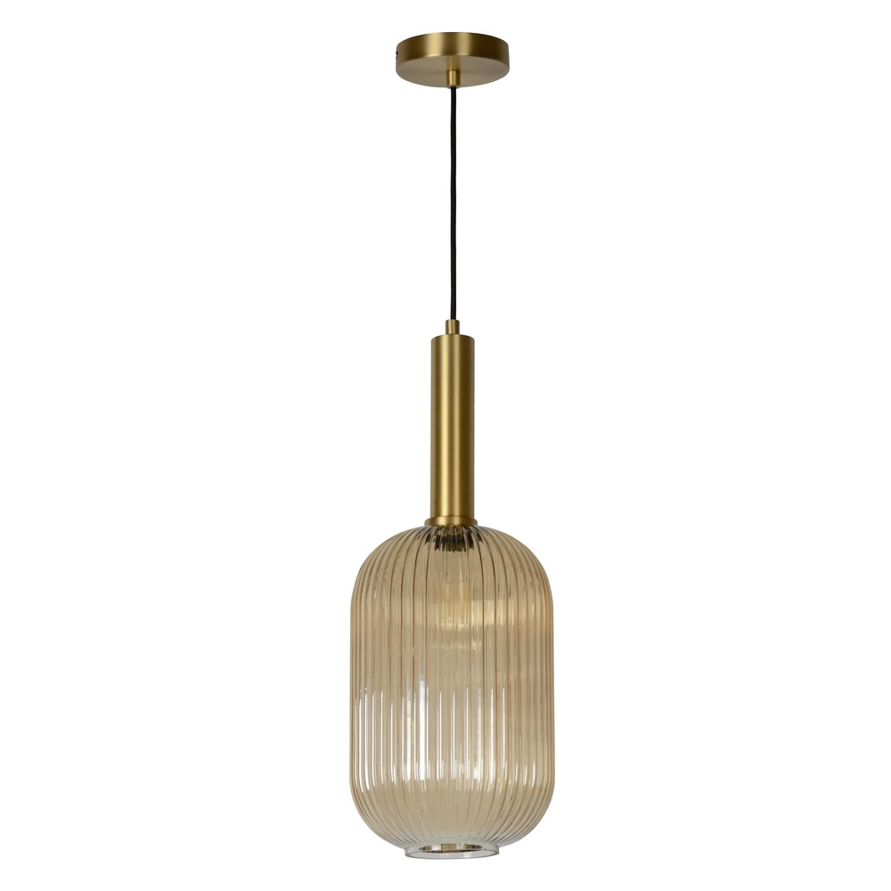 Pendant lamp Maloto Ø 20cm amber