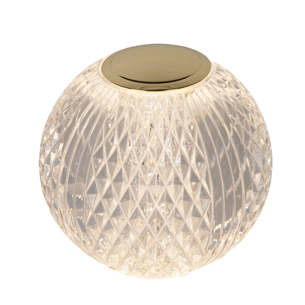 Golden table lamp Cintra rechargeable Ø 9cm - 2700K Lucide 5411212134486