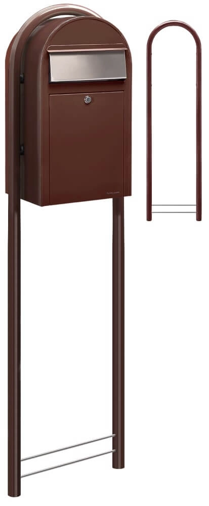 Mailbox Grande 8017 i Dark brown Bobi 6417237033260