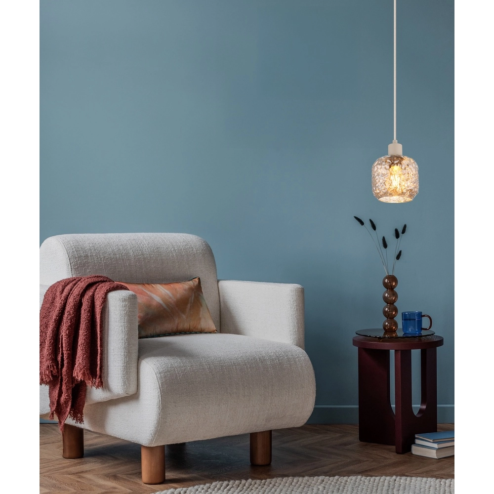 Pendant lamp Antonio sand brown Globo 9007371569724