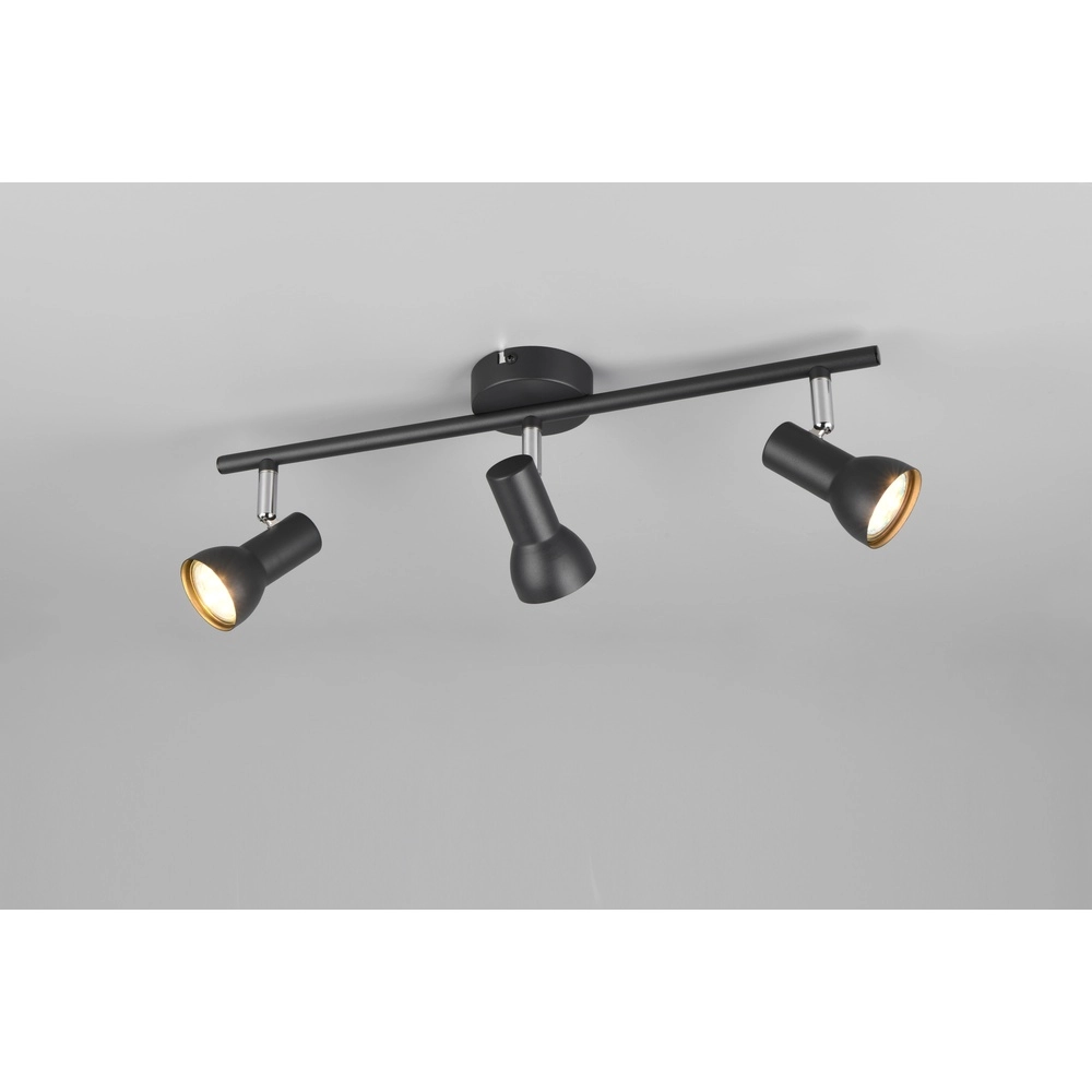 Ceiling lamp Cantar black 3-lights Trio 4017807615920