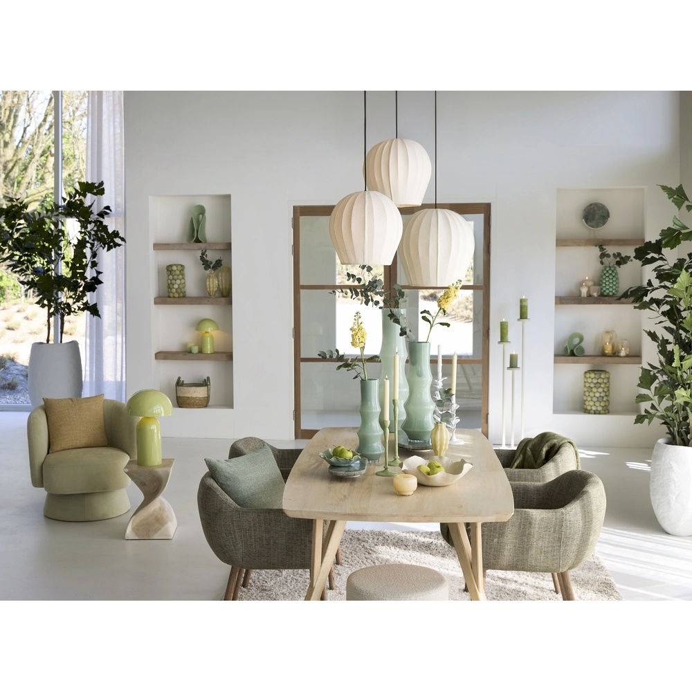 Bouclé pendant lamp Zagori Ø 35cm - sand Light & Living 8717807793029