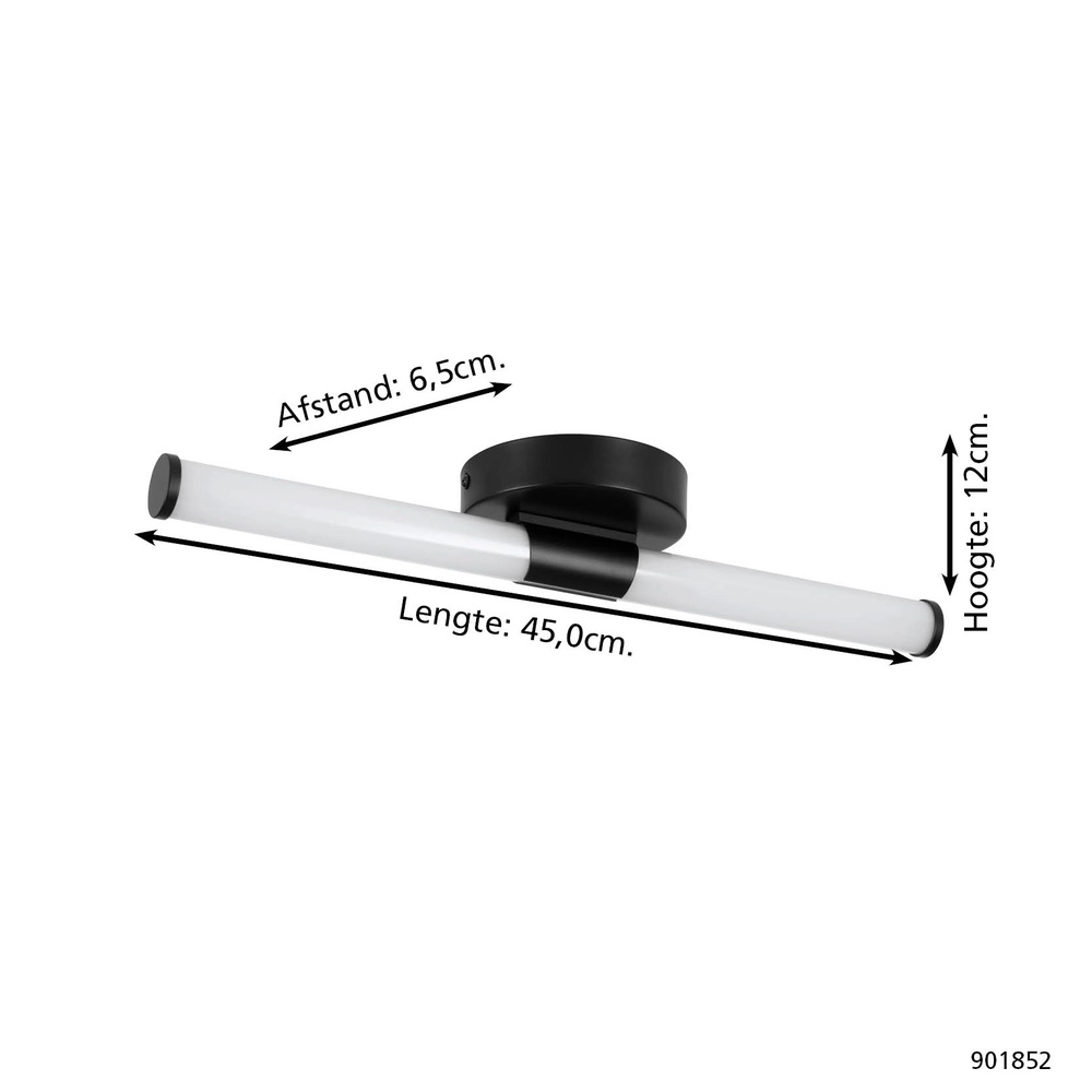 Mirror lamp Ramola black 45cm Eglo 9008606356782