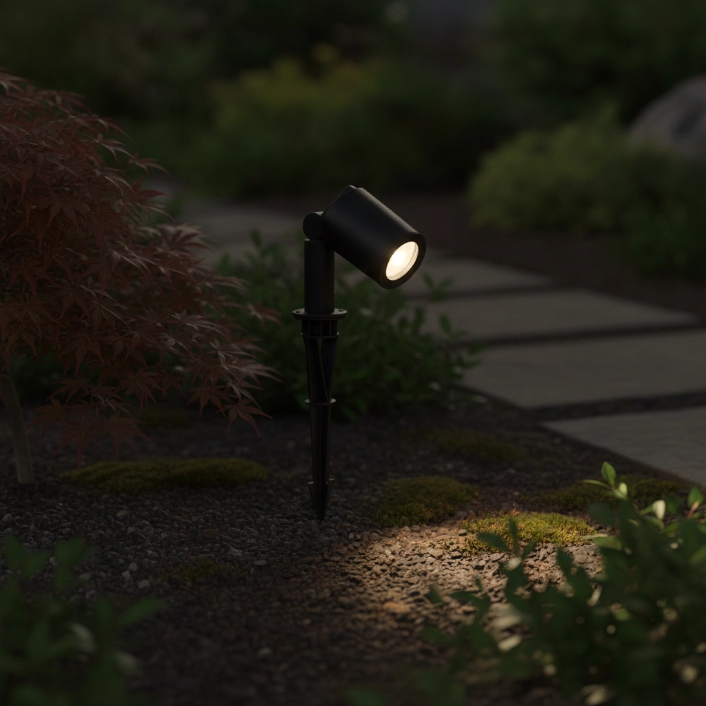 Garden spotlight Spy black
