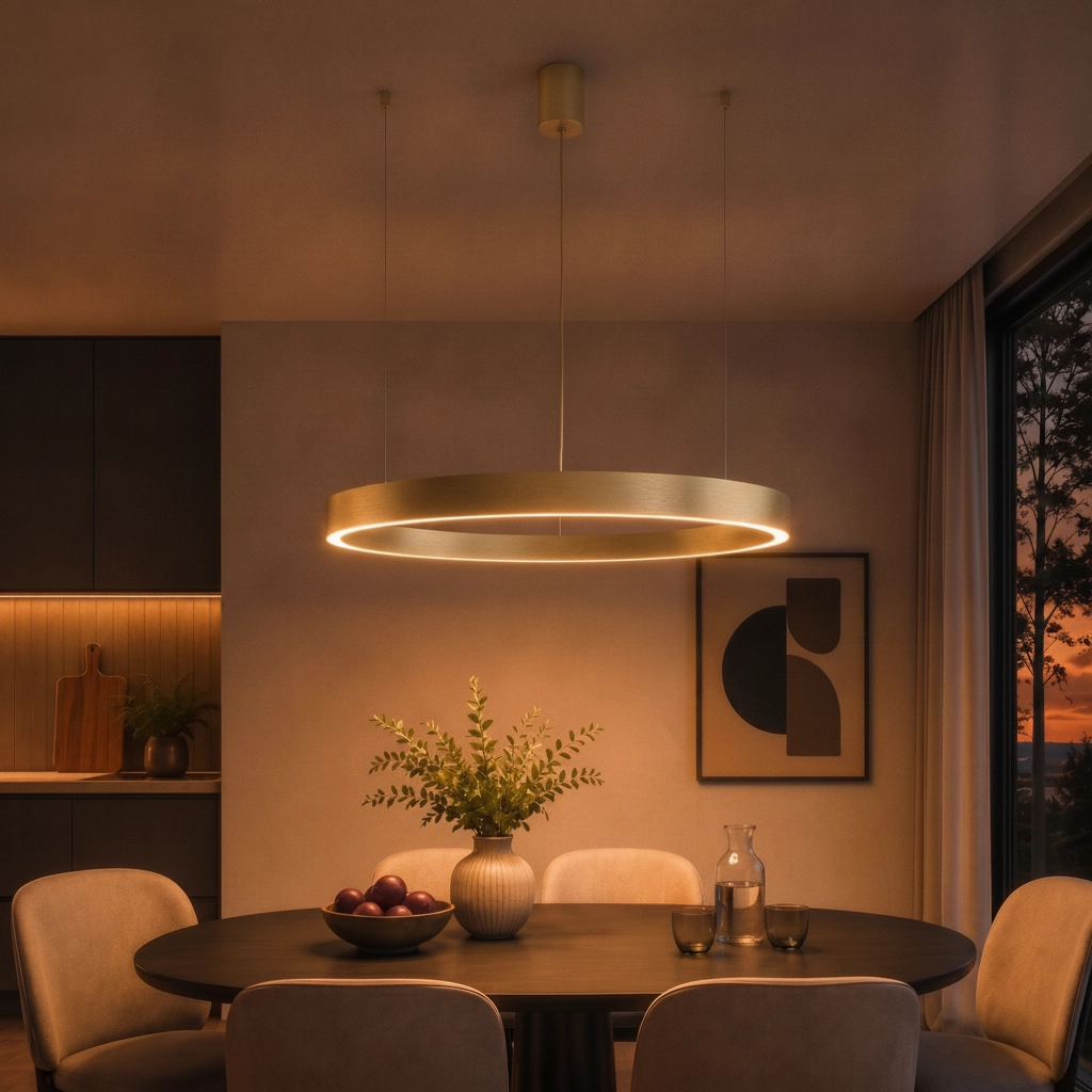 Pendant lamp Motif gold Ø 80cm 3000K