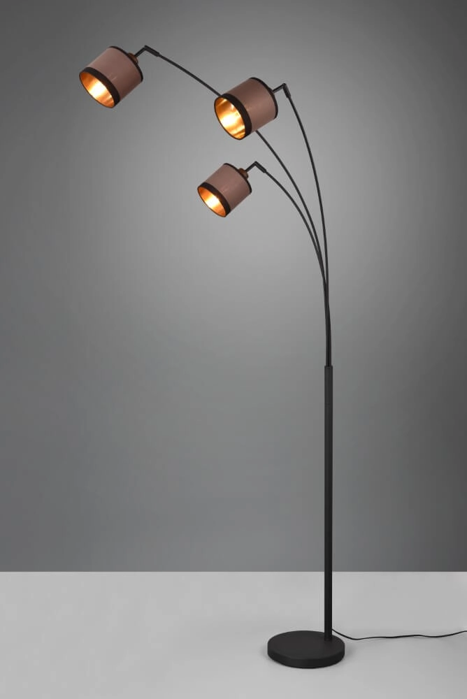 Standing lamp Davos taupe 3-light Trio 4017807574364