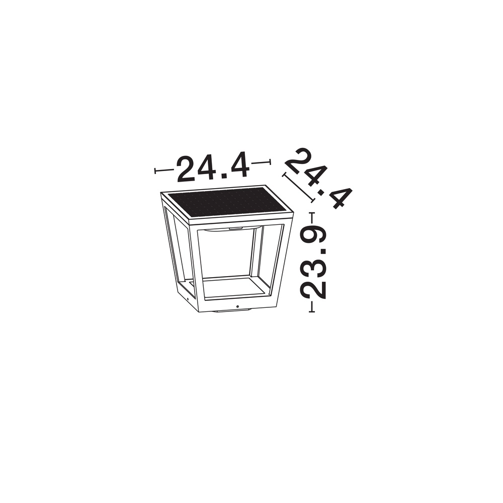 Solar lamp Cuppa anthracite Lyora 5212017479167