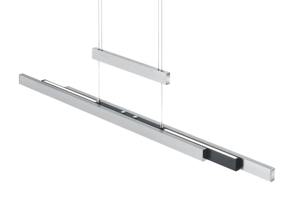 Hanging lamp Trajan brushed metal Trio 4017807504439