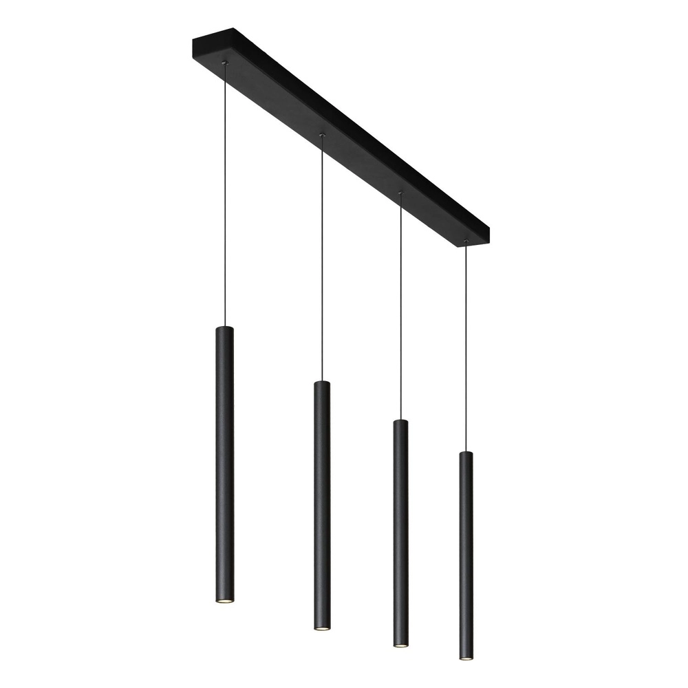 4-light pendant lamp Lorenz Design black Lucide 5411212740687