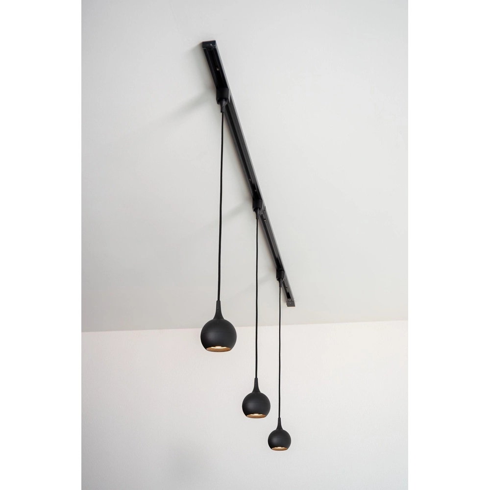 Rail pendant light Track Favori 1-phase black Lucide 5411212093387