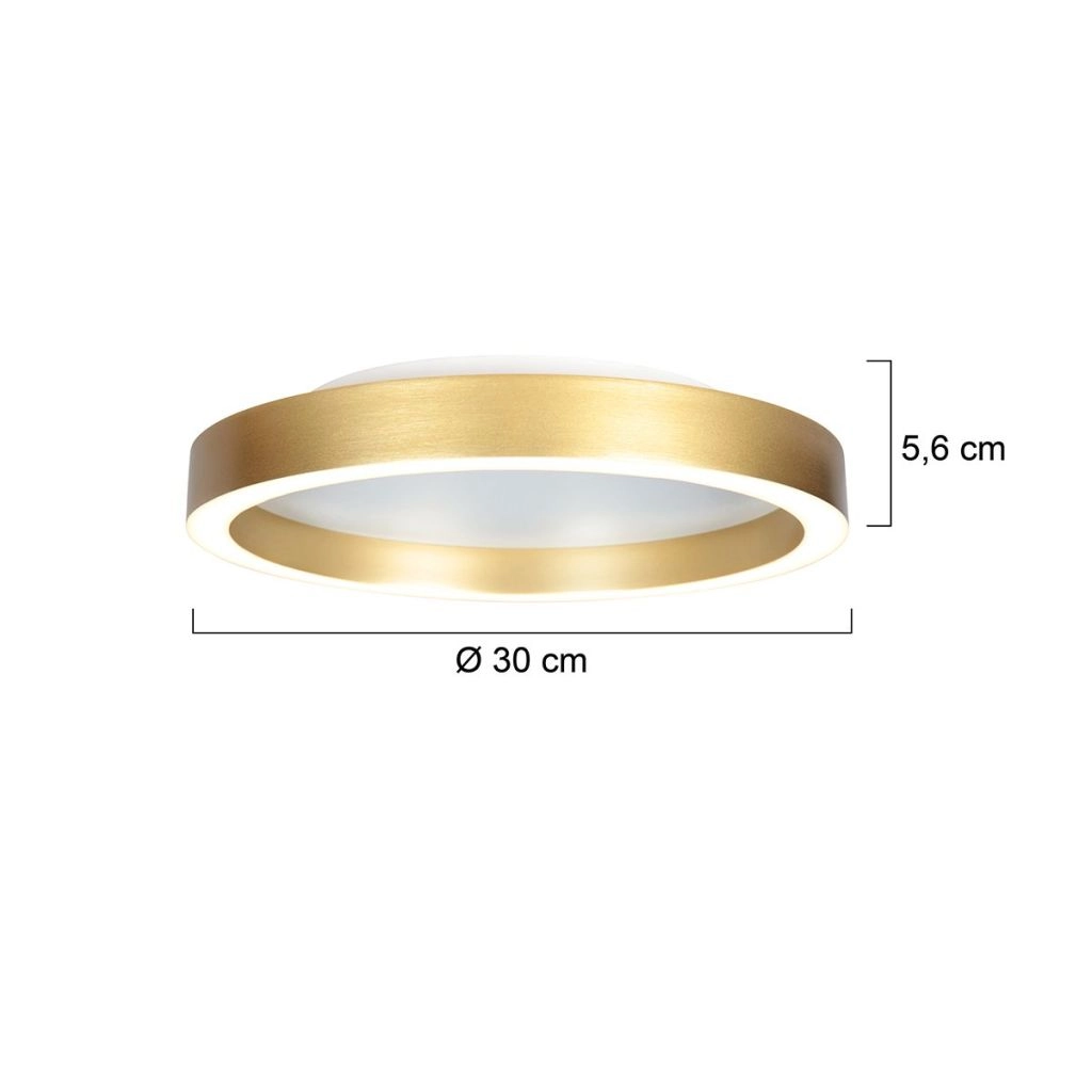 Design ceiling lamp Ringlux gold Ø 30cm Steinhauer 8712746180909