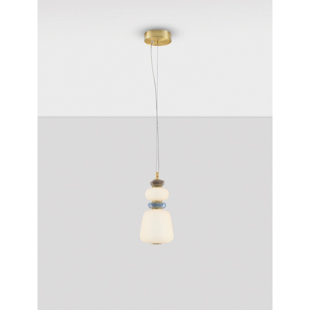 Pendant lamp Palo Gold with white Lyora 5212017483768
