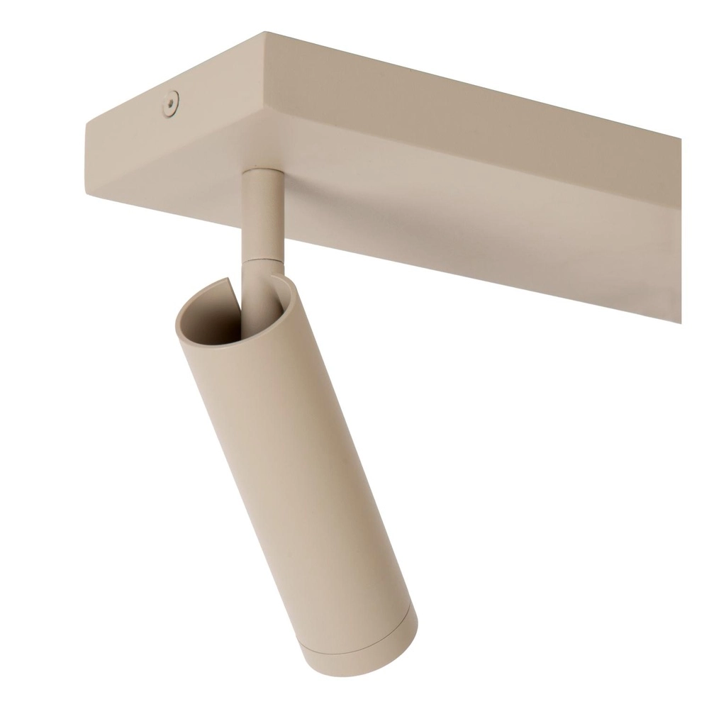 Sleek ceiling lamp Grado 2-light sand brown Lucide 5411212221728