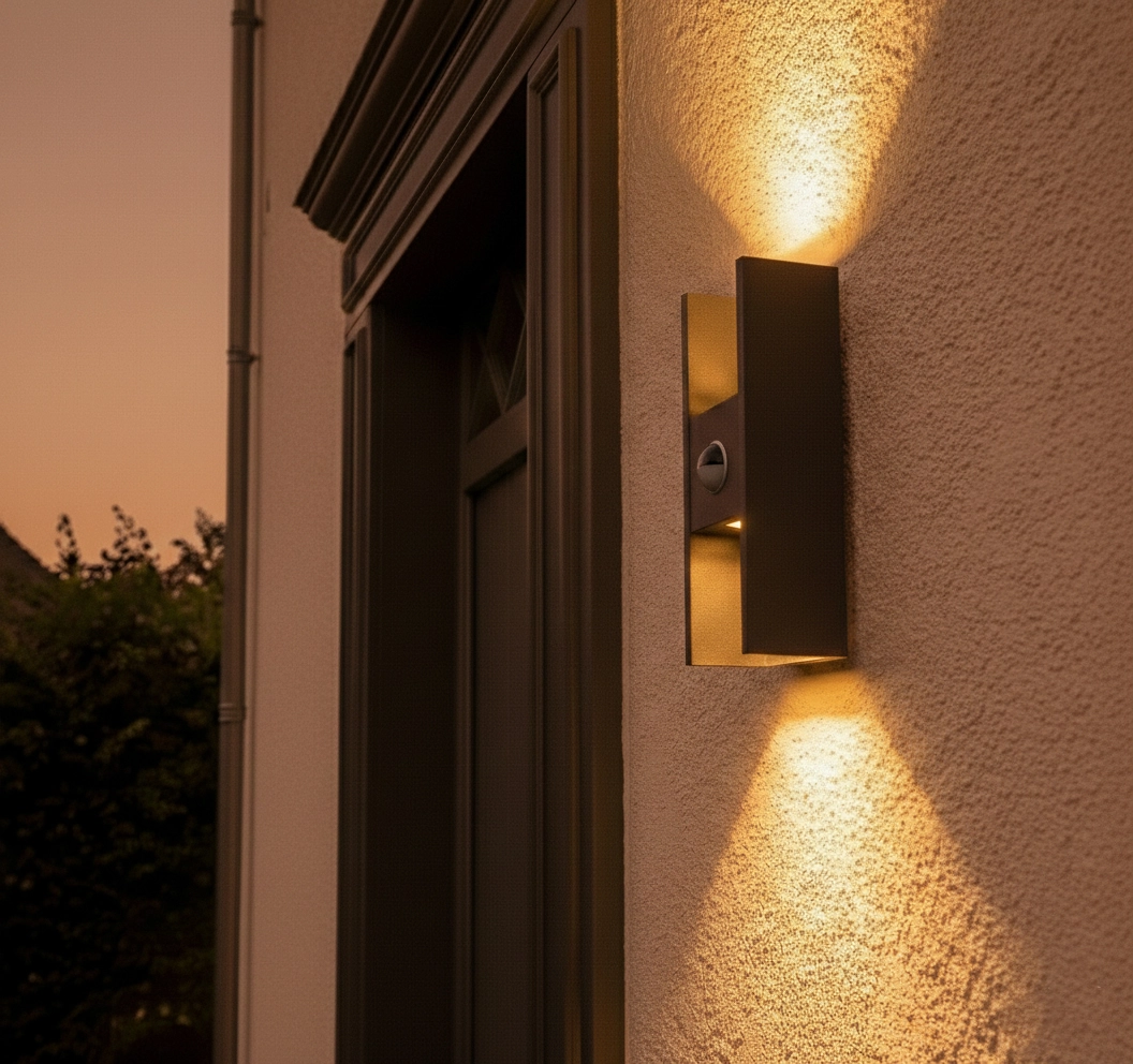 Wall spotlight Flatt anthracite with sensor SLV 4024163306478