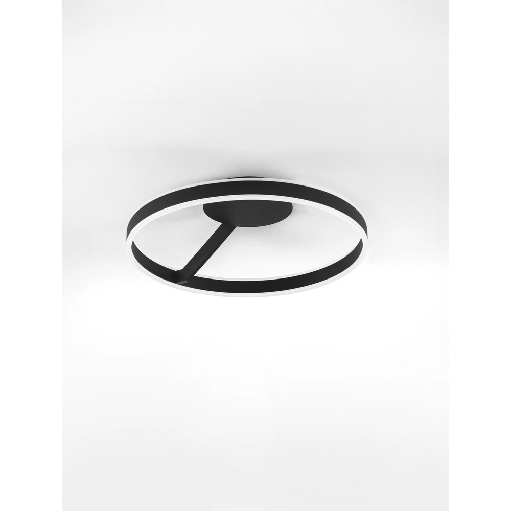 Ceiling lamp Bianco black Ø 60cm Lyora 5212017473837