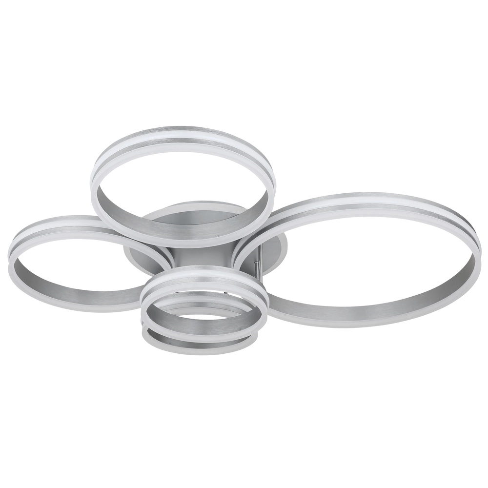 Ceiling lamp Rubio grey 5 rings Globo 9007371422913