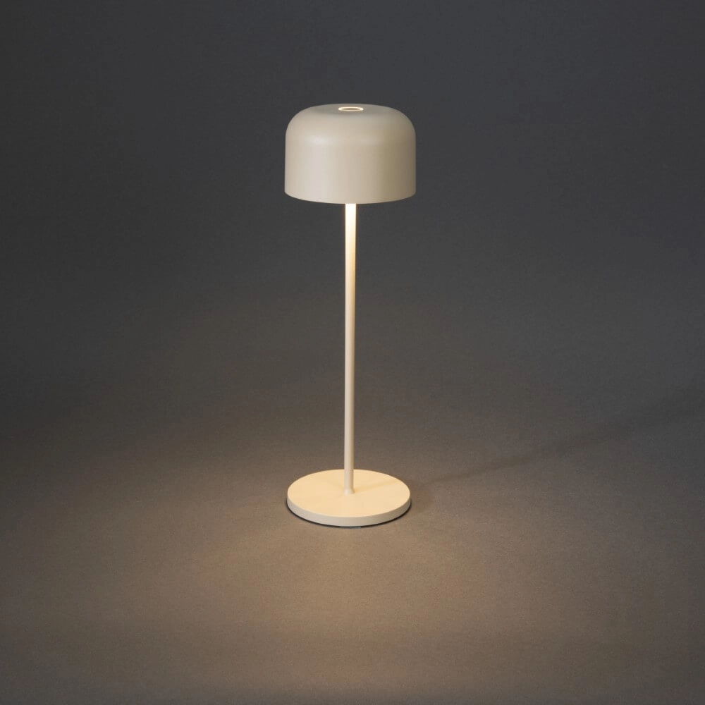 Sand-colored table lamp Lille Rechargeable KonstSmide 7318307834338