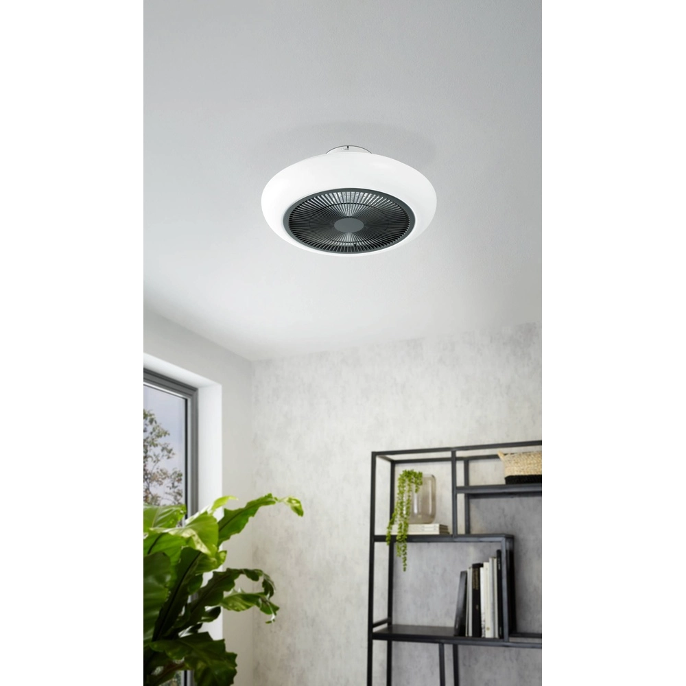 Design ceiling fan Sayulita white with black Eglo 9002759312084