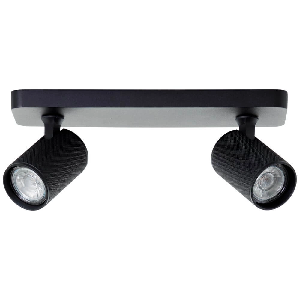 2-light surface-mounted spotlight Marty black Brilliant 4004353424380