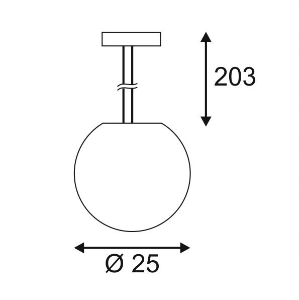 Pendant lamp Rotoball 25 SLV 4024163157407