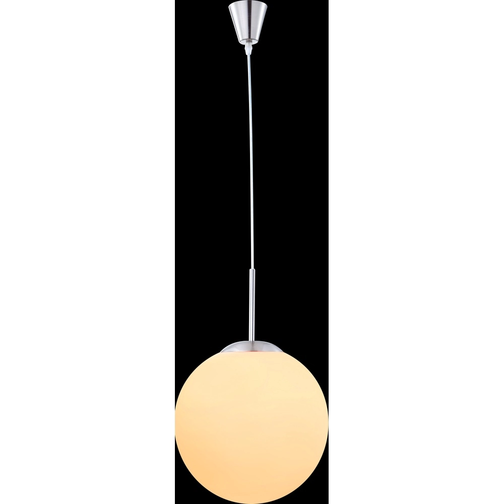 Design pendant lamp Balla nickel with white Ø 30cm Globo 9007371129416