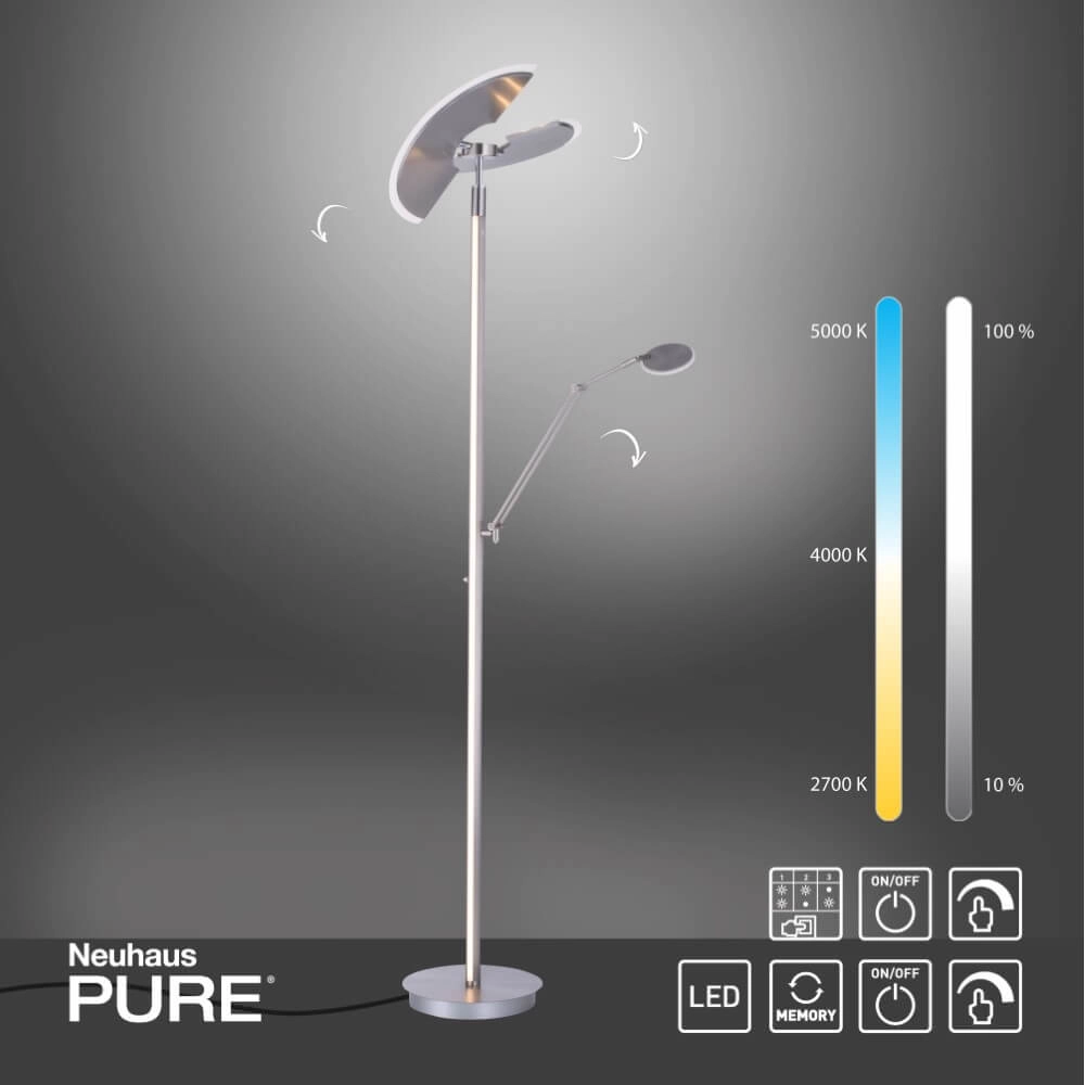 Floor lamp Pure Mutil metal Paul Neuhaus 4012248364338