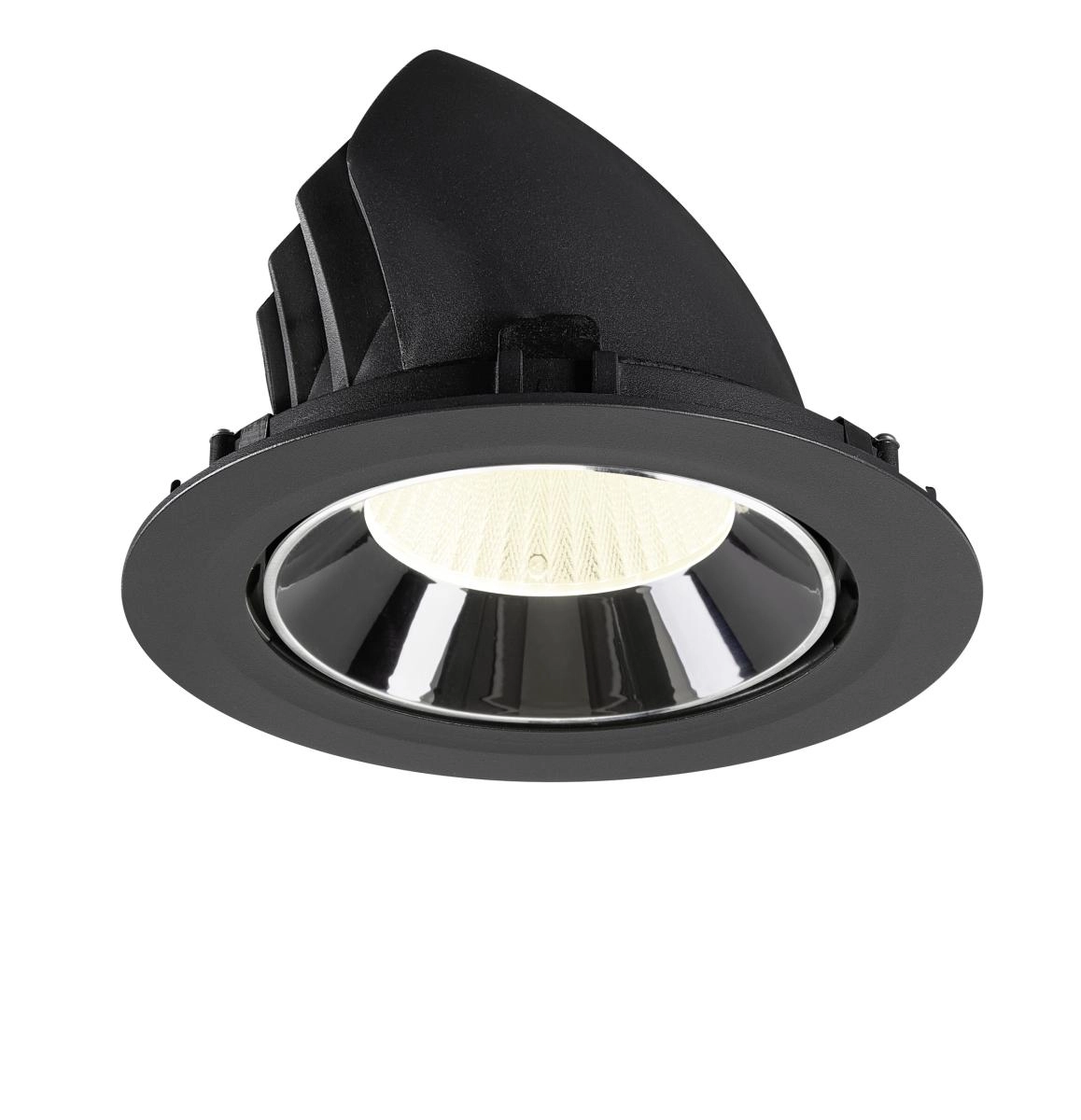 Recessed spotlight Numinos Gimble XL black/chrome 4000K - 40deg SLV 4024163308496