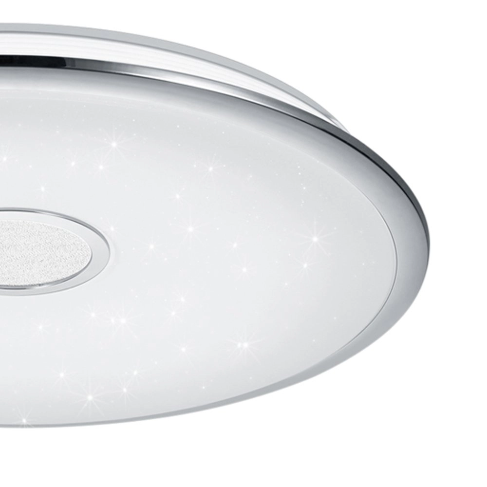 LED flush ceiling light Osaka 67cm gray with star effect Trio 4017807337730