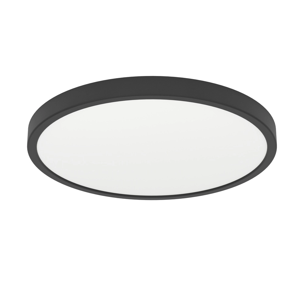 Led ceiling light Fueva 6 round - black - Ø 38,9cm