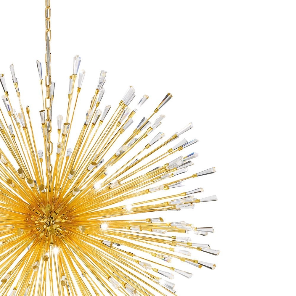 Pendant lamp Vivaldo 1 98cm gold Stars of Light 9002759392567