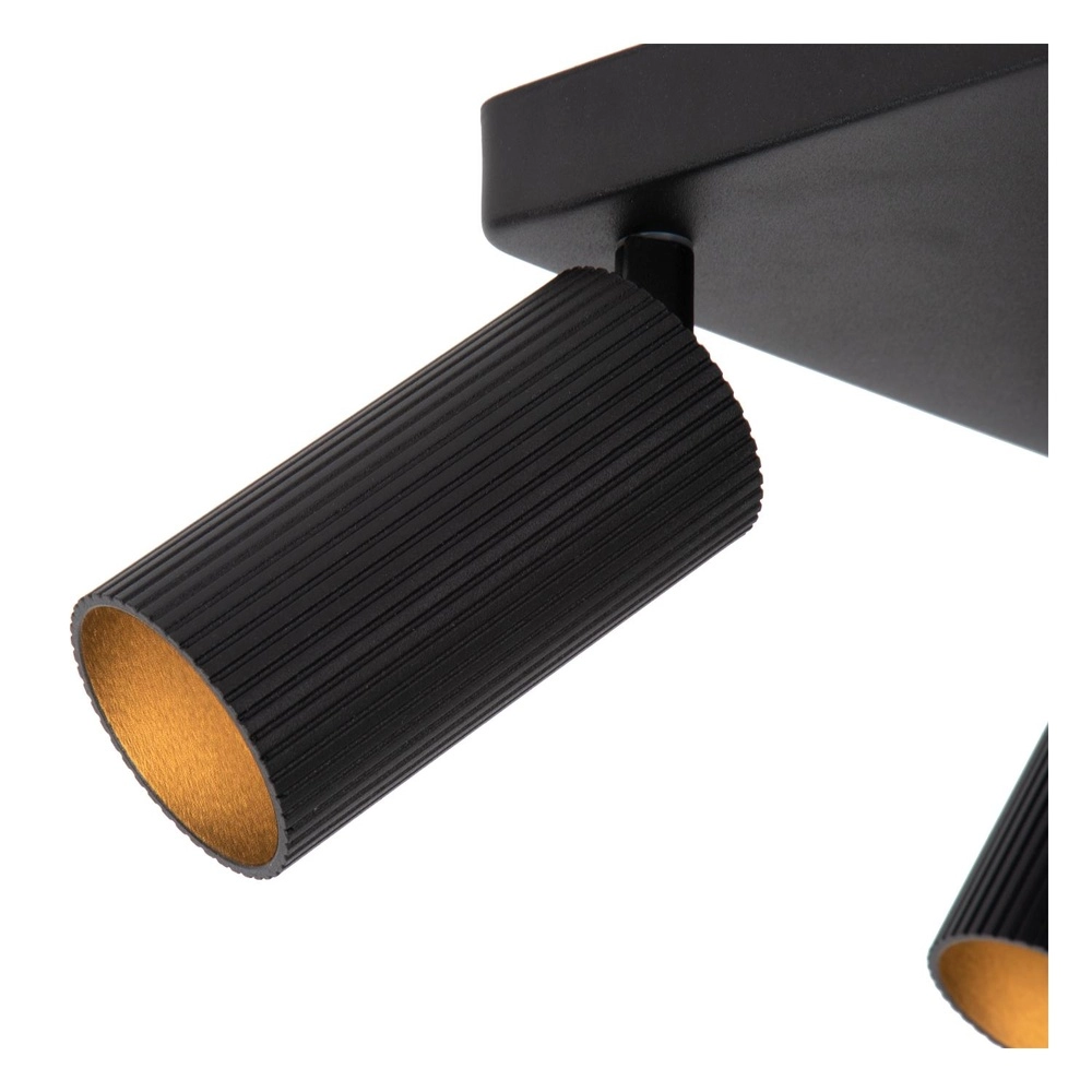 Surface-mounted ceiling spot Clubs 4-light black Lucide 5411212093523