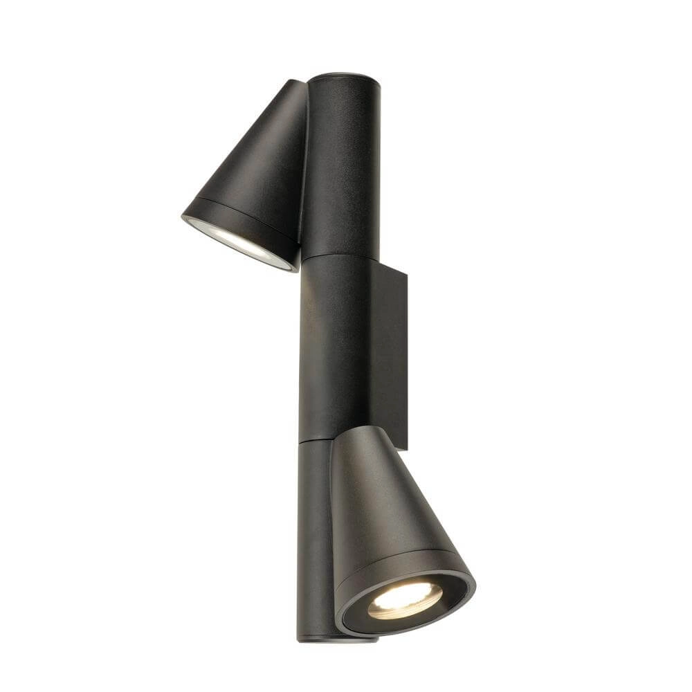 Design wall lamp T-Tube WL Black Double SLV 4024163291606