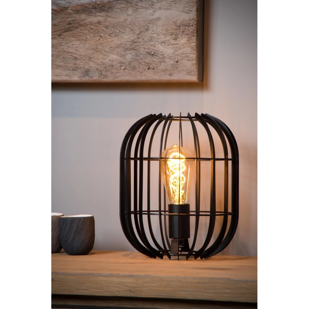 Table lamp Reda Ø 22cm black Lucide 5411212782502