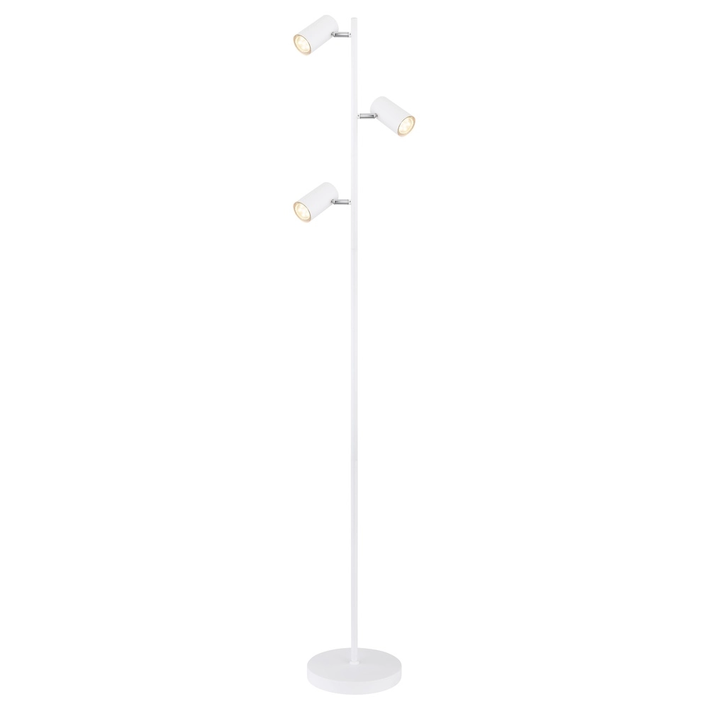 Floor lamp 3-lights Robby white