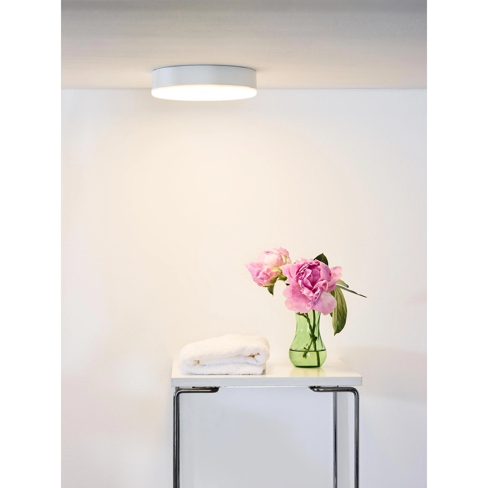 Ceiling light Ceres-Led IP44 white Ø 21.5cm Lucide 5411212281135